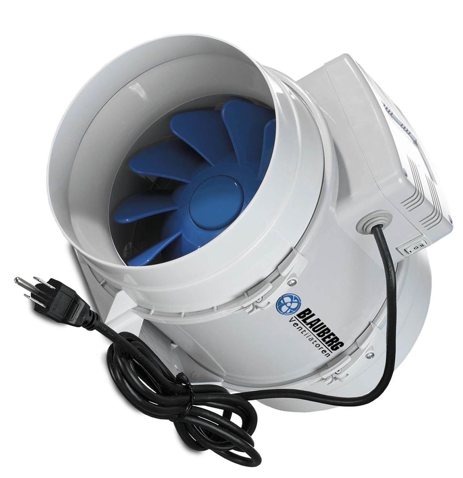 Blauberg 4" 105 CFM Hydroponic Turbo Inline Mixed Flow Fan Air Blower - Open Box