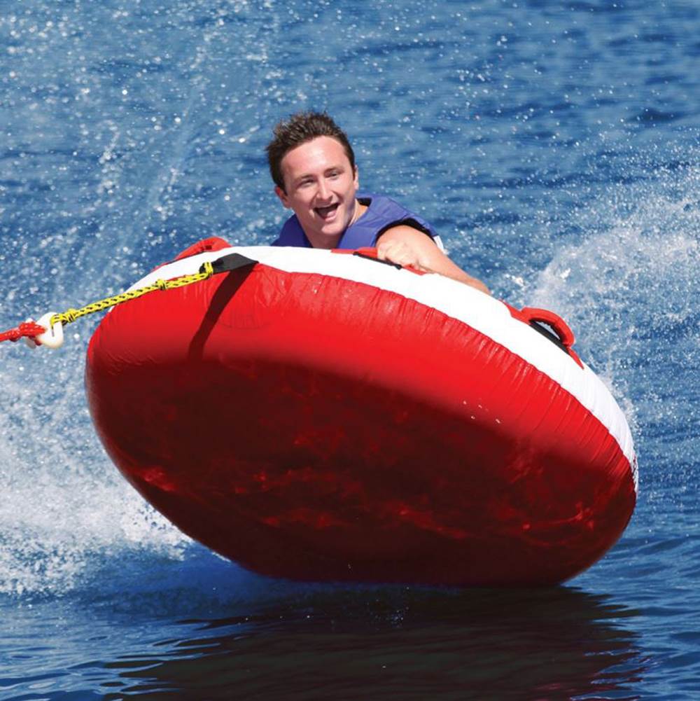Airhead Hot Shot 2 Inflatable Round Deck Single Rider Towable Tube (Used) - VMInnovations