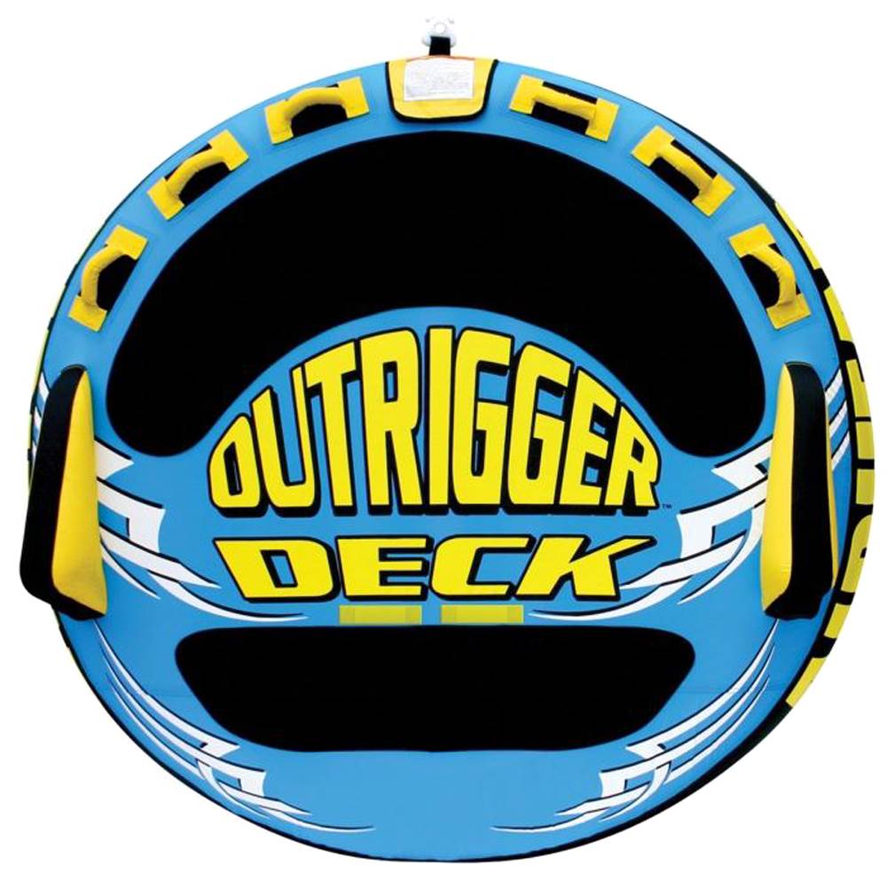 Airhead Outrigger Inflatable Triple Rider Boat Lake Towable Deck Tube (Open Box)