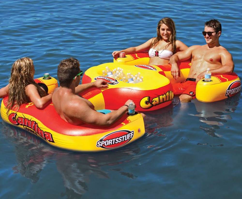 Sportsstuff Cantina Lounger 4-Person Inflatable Pool Beach Lake Raft | Open Box