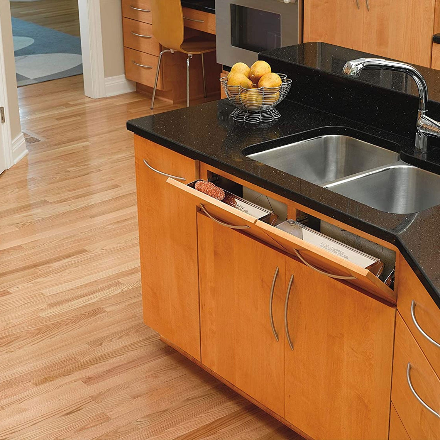 Rev-A-Shelf 16" Front Tip Out Sink Tray Organizer for Kitchen Sink, 6541-16-52 - VMInnovations