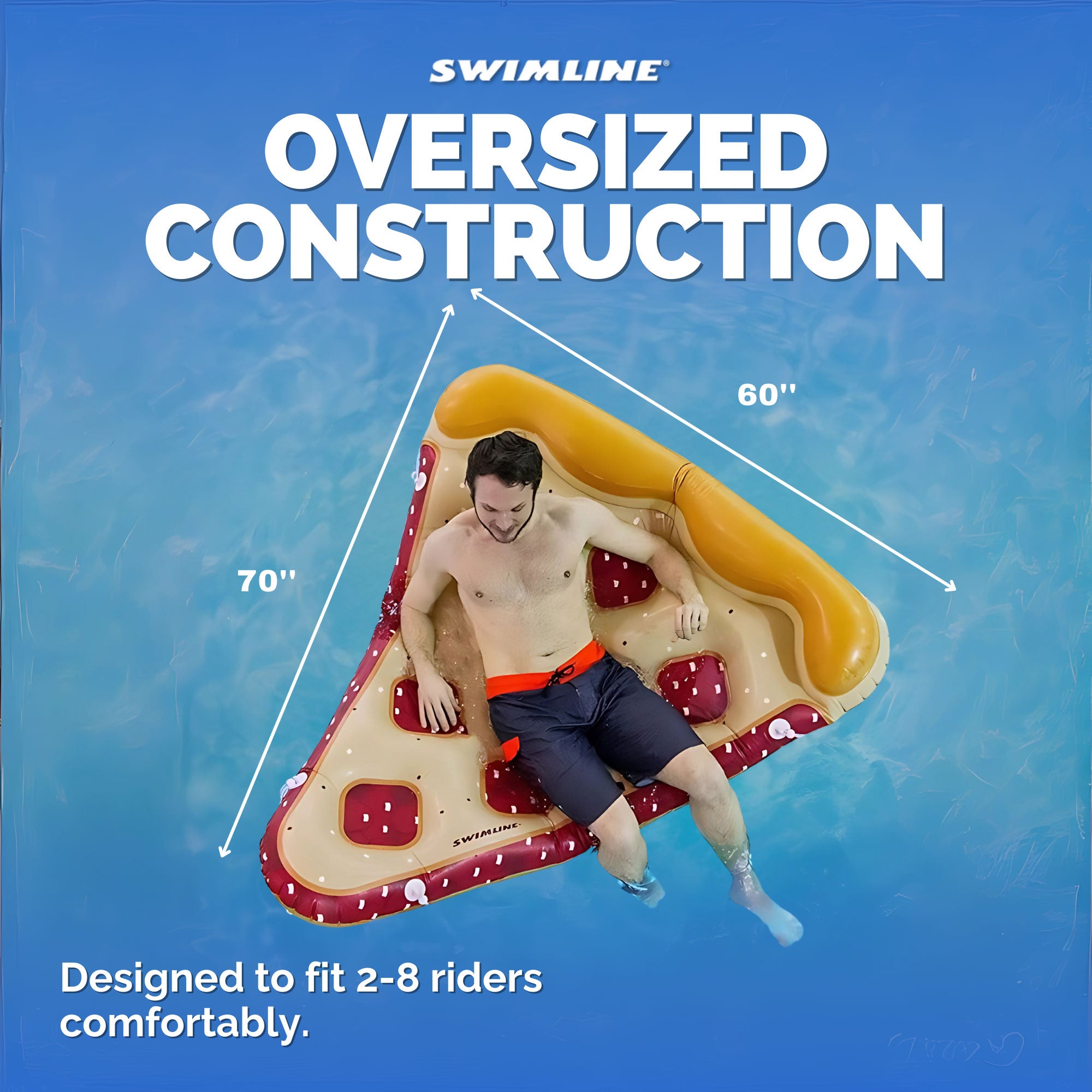 Swimline Swimming Pool Inflatable Cherry Pie Slice Float Raft Fun Toy | 90646