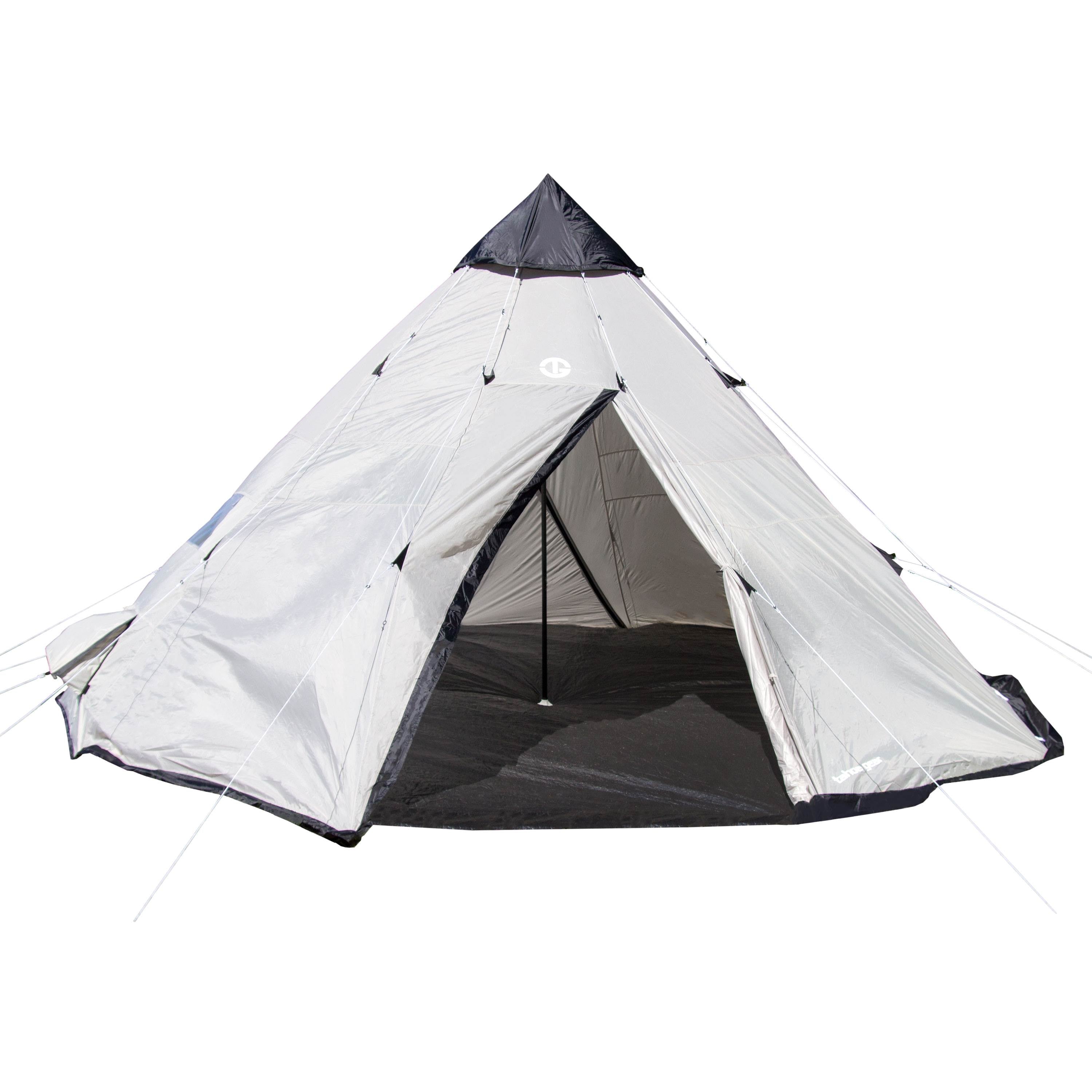 Tahoe Gear Bighorn XL 12-Person 18' x 18' Teepee Cone Shape Camping Tent (Used)