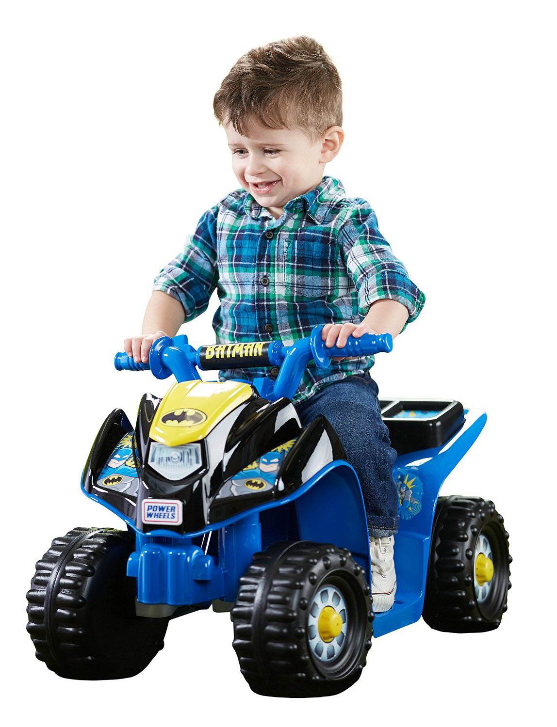 Fisher Price Power Wheels Batman Lil' Quad 6-Volt ATV Kids Ride-On (Open Box)