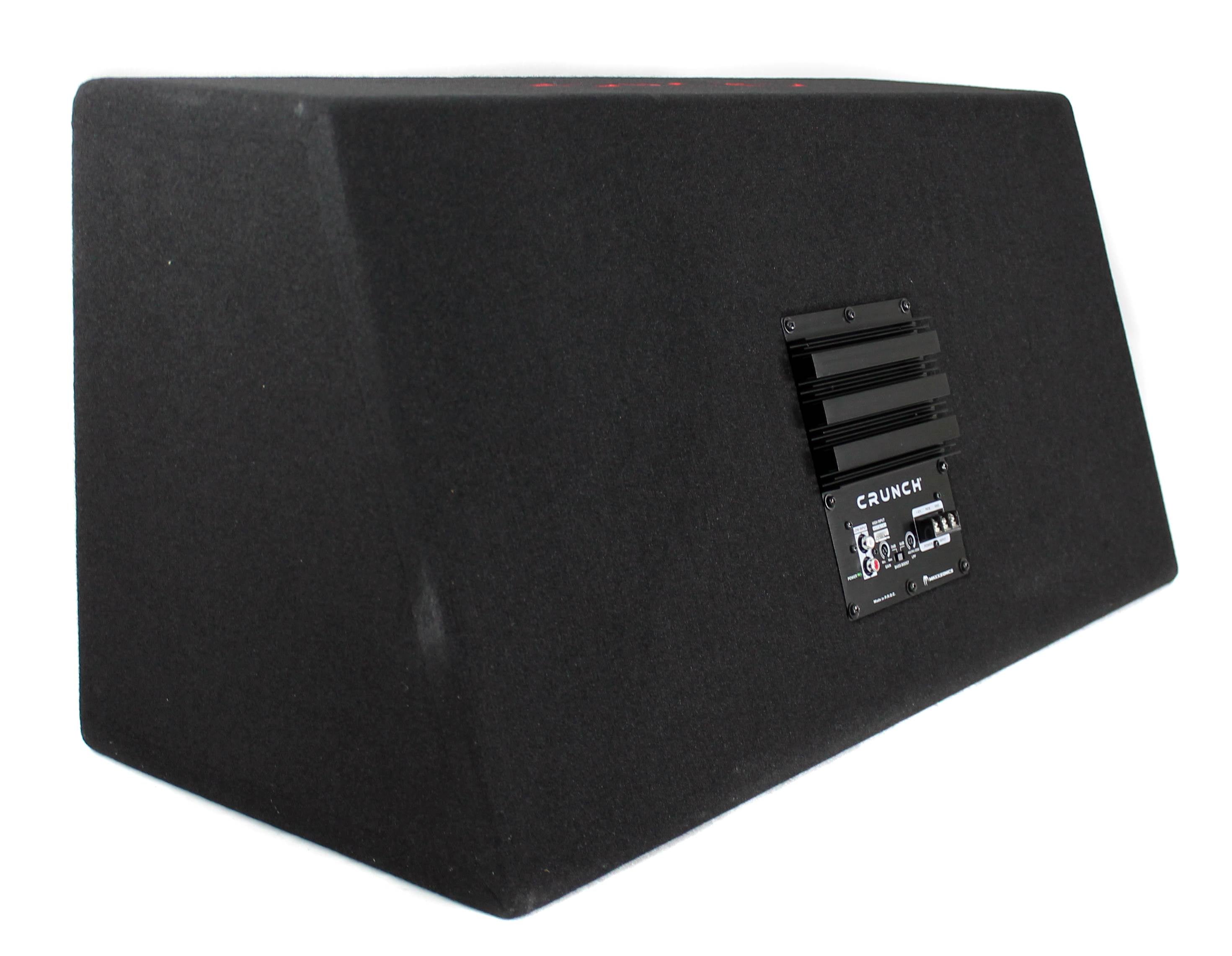 Crunch Dual 1000 Watt 12-Inch Subwoofers Sealed Enclosure | CR-212A - Open Box