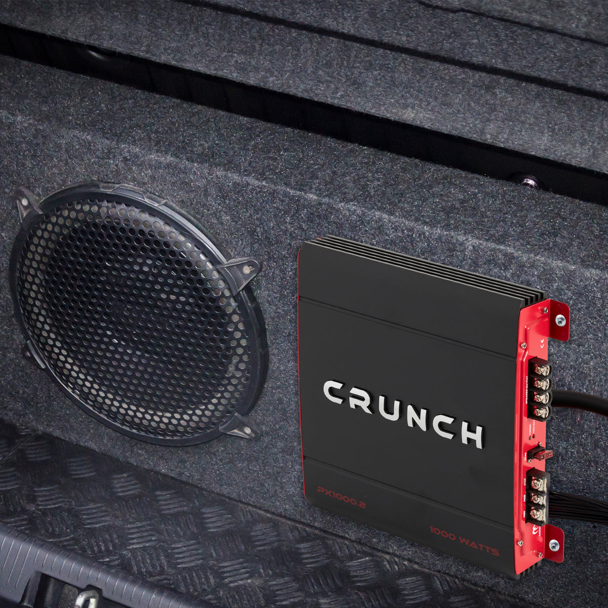 Crunch 2-Channel 1,000 Watt Amp A/B Class Car Audio Stereo Amplifier (Used)
