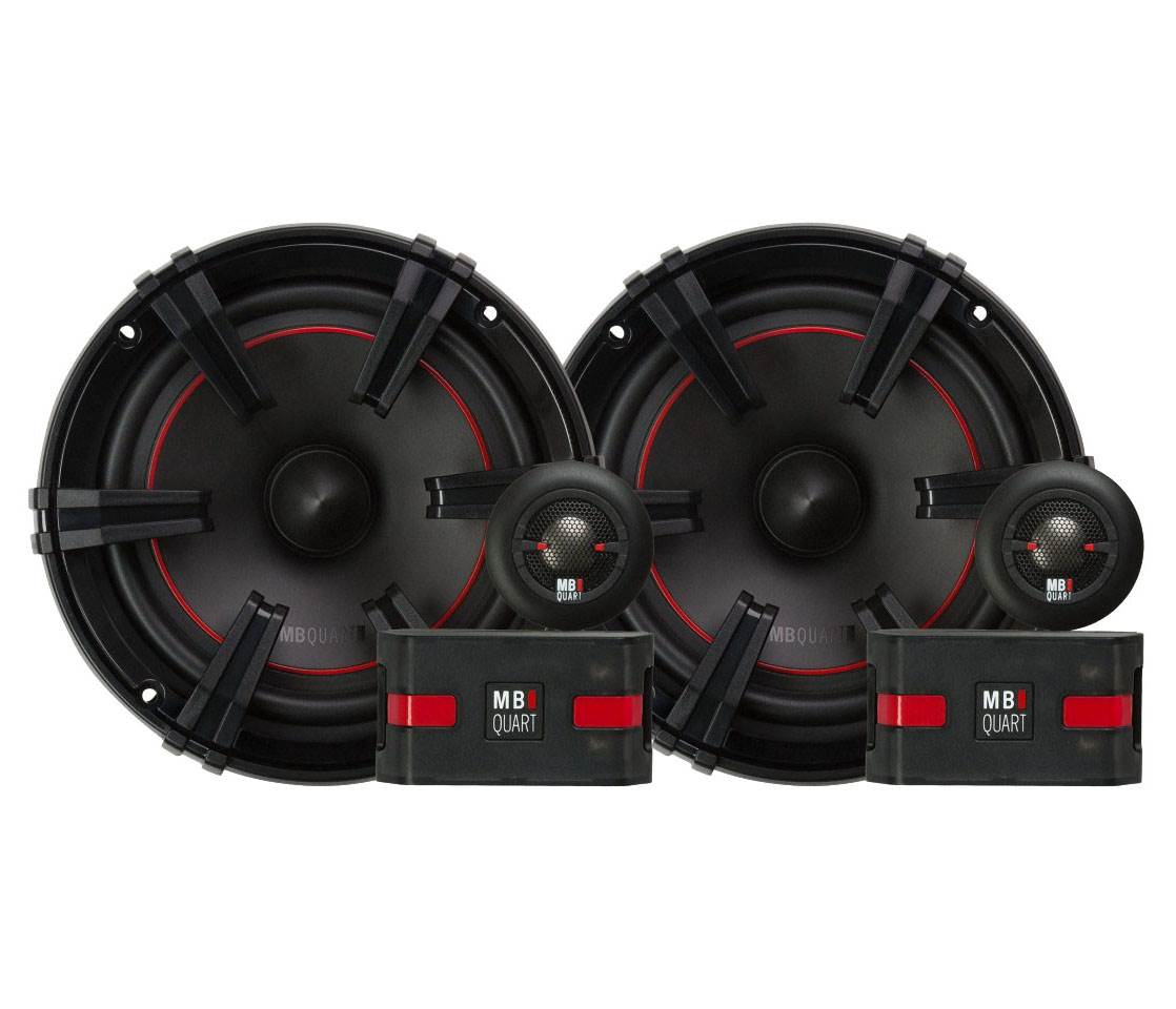 MB Quart 90 Watt Car Audio Components 6.5 Inch Speaker System X-Line (Open Box)