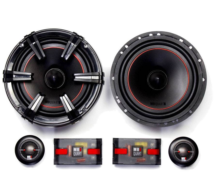 MB Quart 90 Watt Car Audio Components 6.5 Inch Speaker System X-Line (Open Box)