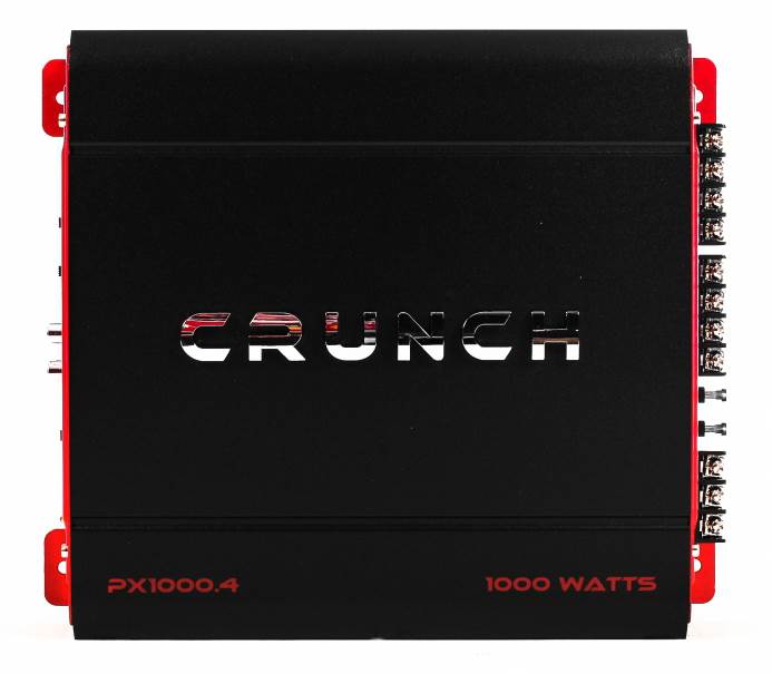 Crunch PX-1000 Car Stereo Amp with 2 3-Way Speakers and Soundstorm Wiring Kit