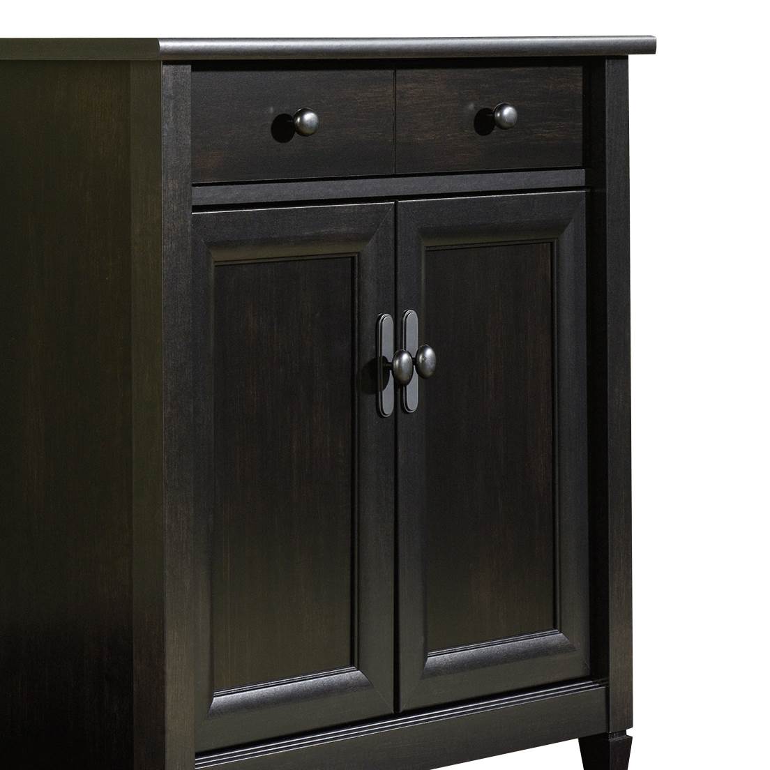 Sauder 408696 Edge Water Living Room Home Display Black Utility Stand (Open Box)