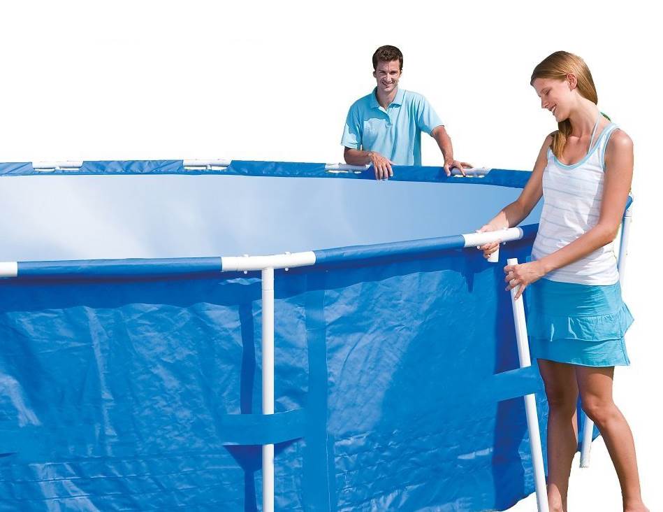 Bestway 15' x 48" Steel Pro Frame Above Ground Swimming Pool Set (Open Box)