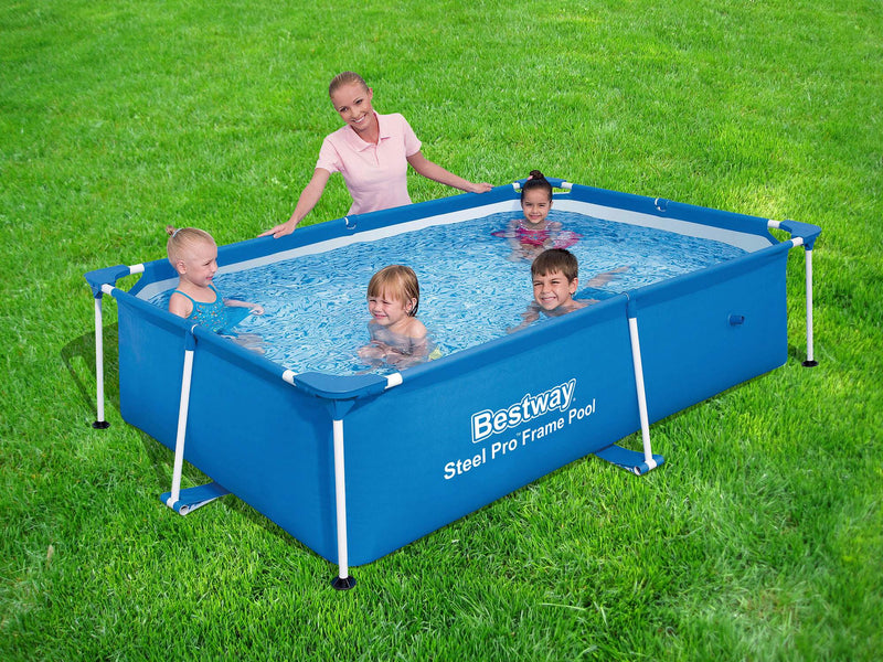 Bestway 118 x 79 x 26 Inches 871 Gallon Deluxe Frame Pool 56498 (Open Box)