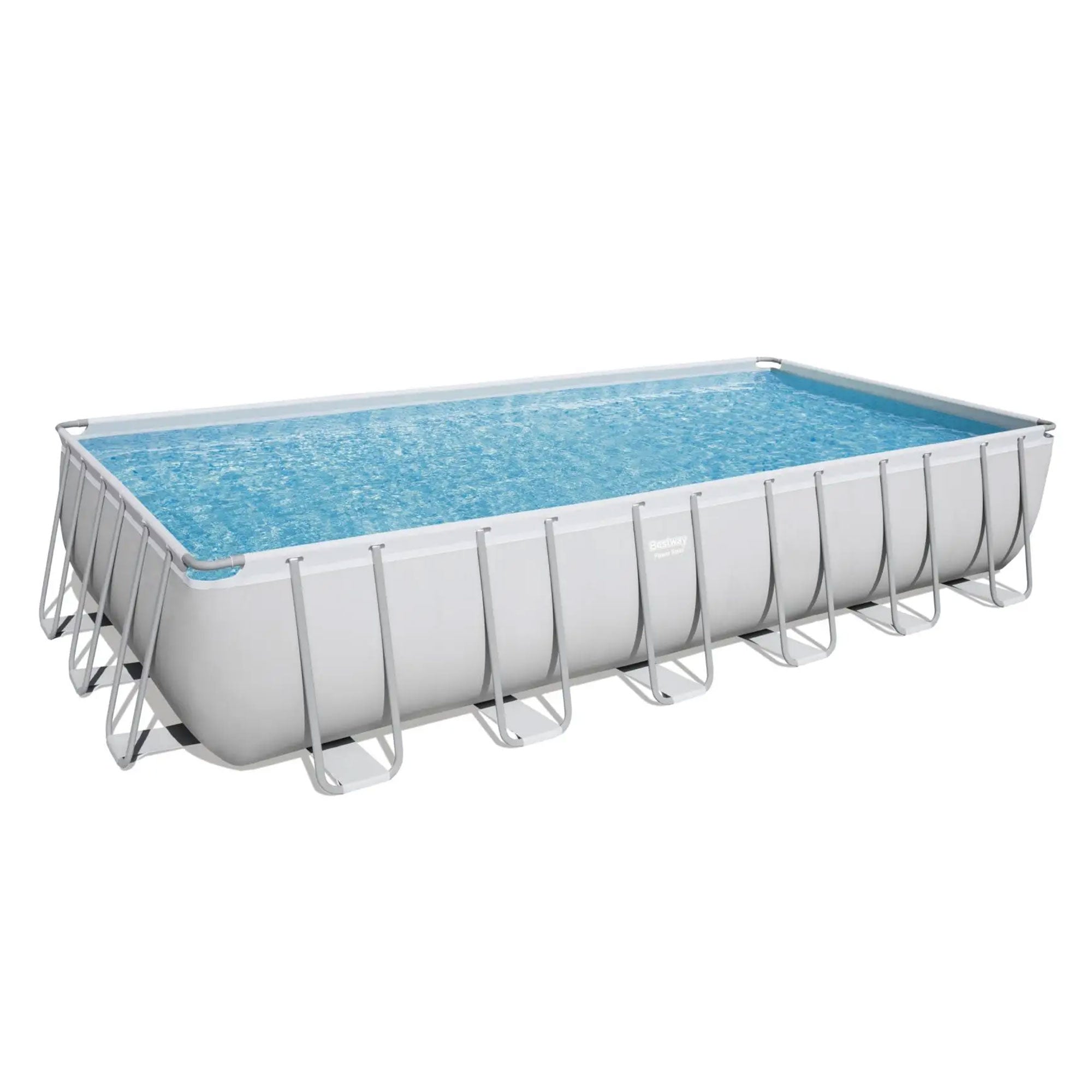 Bestway 24ft x 12ft x 52in Pool Set w/ Pool Vacuum & Maintenance Accessories Kit - VMInnovations