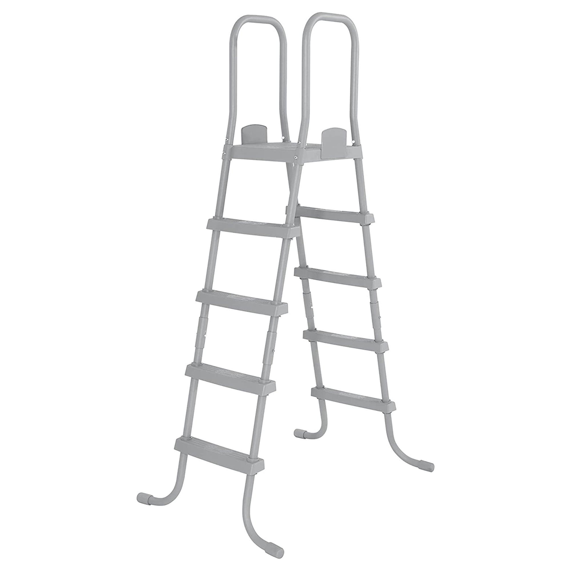 Bestway 52" Steel Above Ground Swimming Pool Ladder No-Slip Steps (Open Box) - VMInnovations