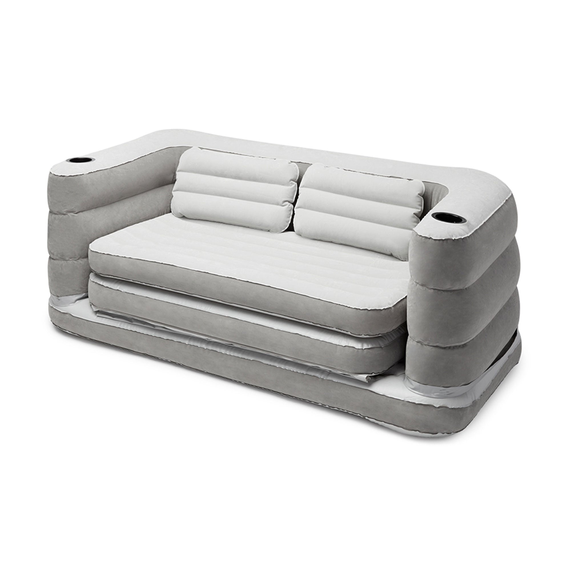 Bestway 79 x 63 x 25 Inches Multi Max II Air Couch Inflatable, Gray (Used)
