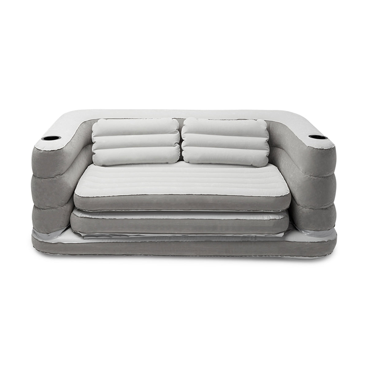 Bestway 79 x 63 x 25 Inches Multi Max II Air Couch Inflatable, Gray (Open Box)