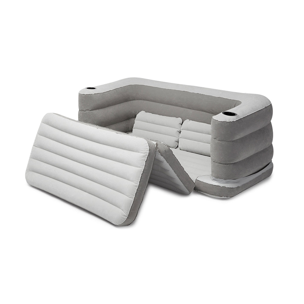 Bestway 79 x 63 x 25 Inches Multi Max II Air Couch Inflatable, Gray (Open Box)