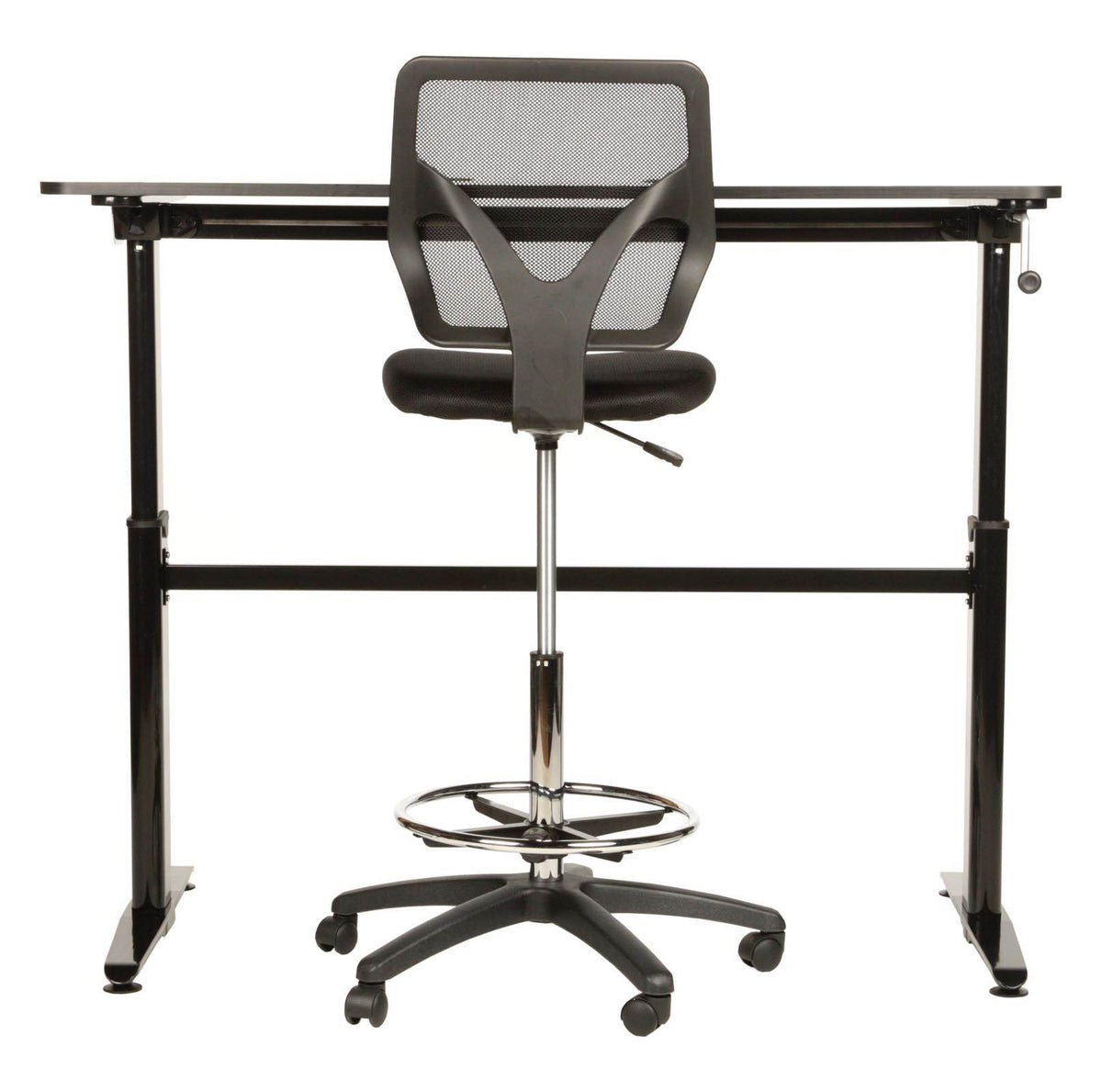 Cool Living Mesh Armless Fixed Upright Adjustable Drafting Chair (Open Box)