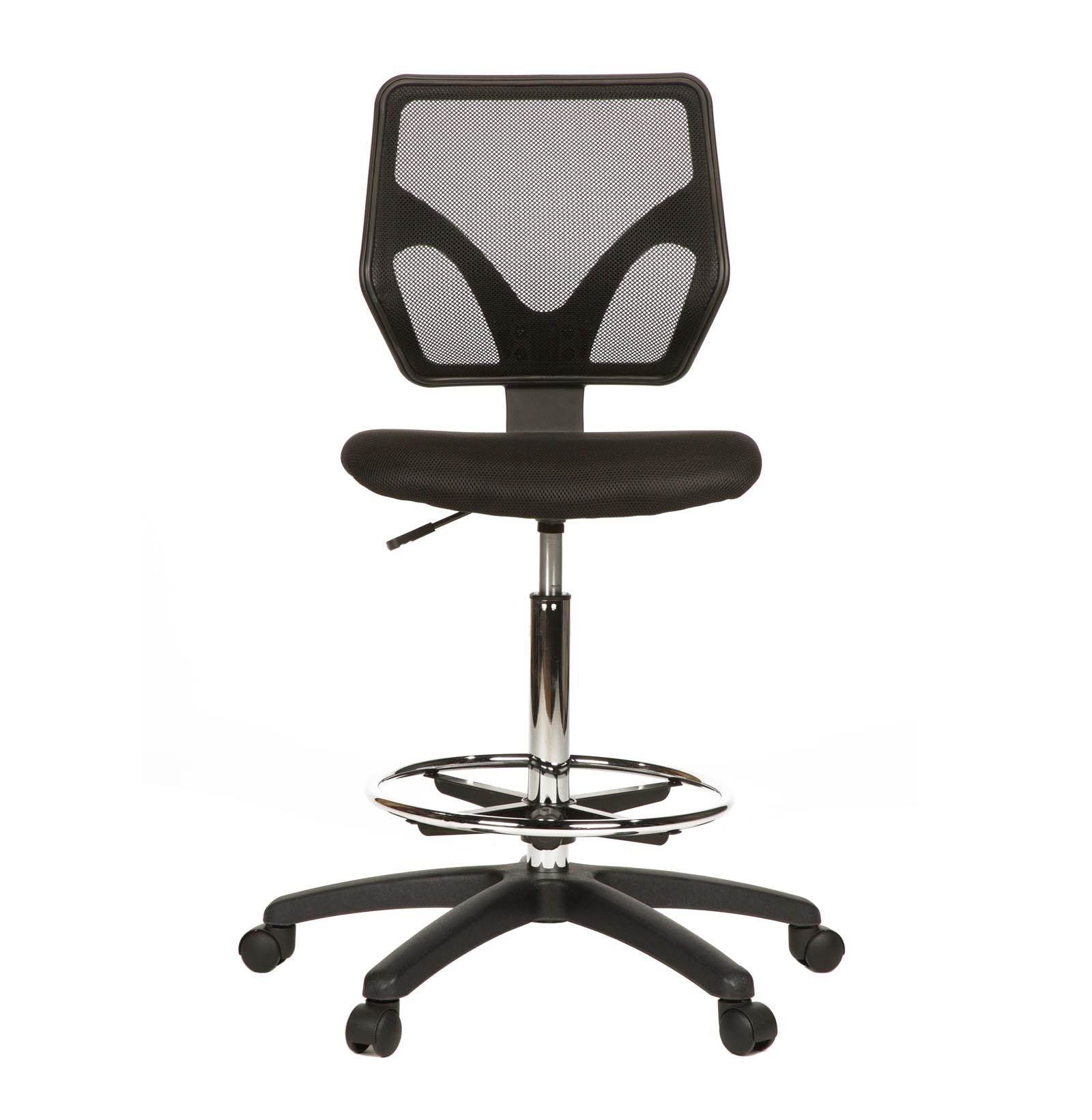 Cool Living Mesh Armless Fixed Upright Adjustable Drafting Chair (Open Box)