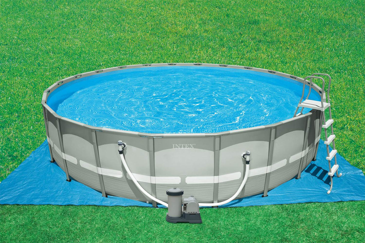 Intex 26 Feet x 52 Inches Ultra Frame Above Ground Swimming Pool Set (Open Box)