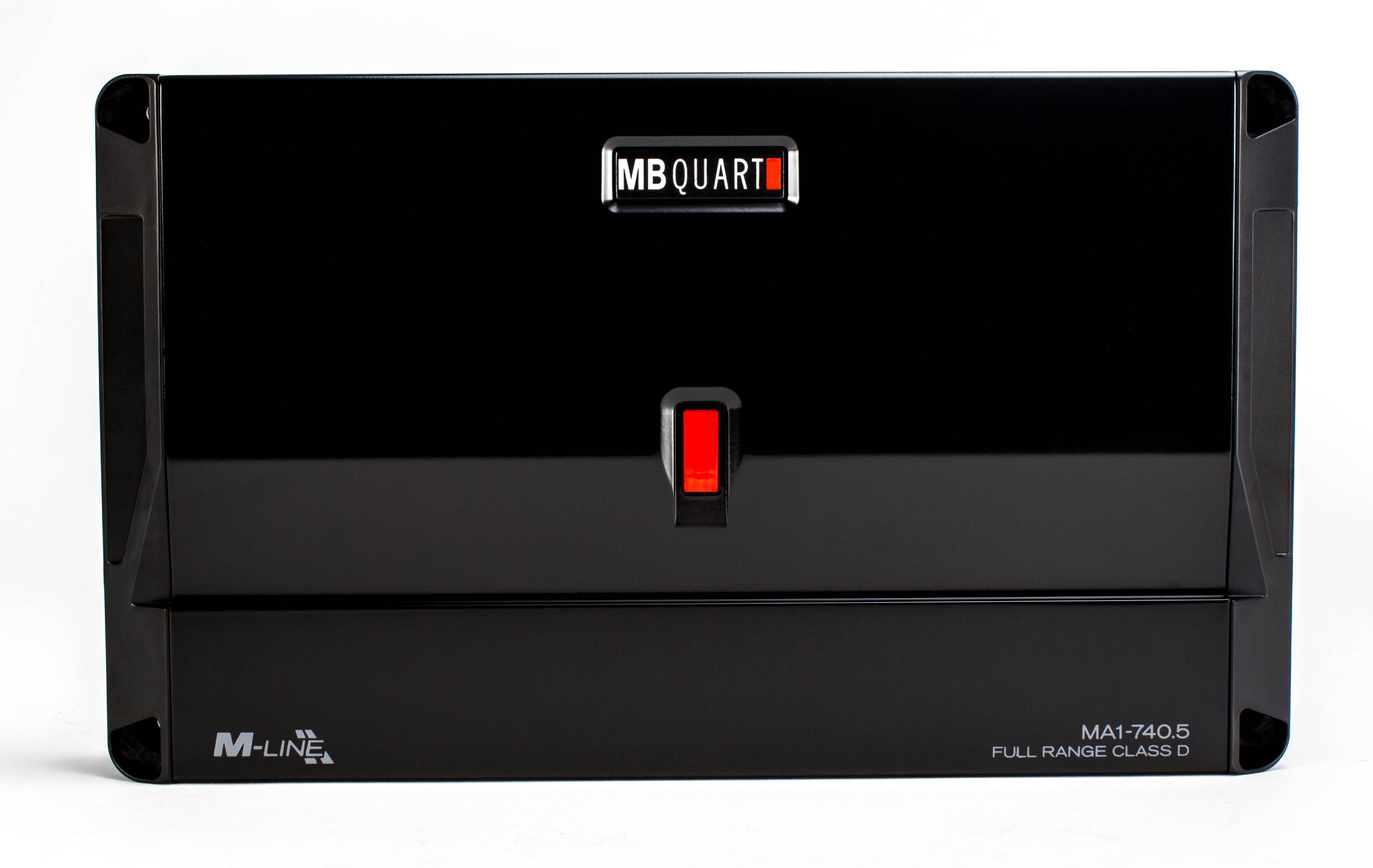 MB Quart MA1-740.5 740W Class D Powersports 5 Channel Amplifier + 4 Gauge Kit