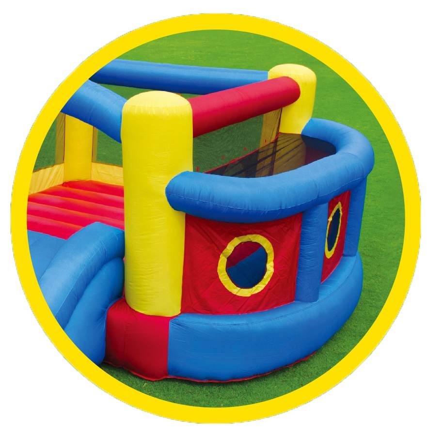 Magic Time Fort Sport Inflatable Bouncer and Slide 4-in-1 Fun House (Open Box)