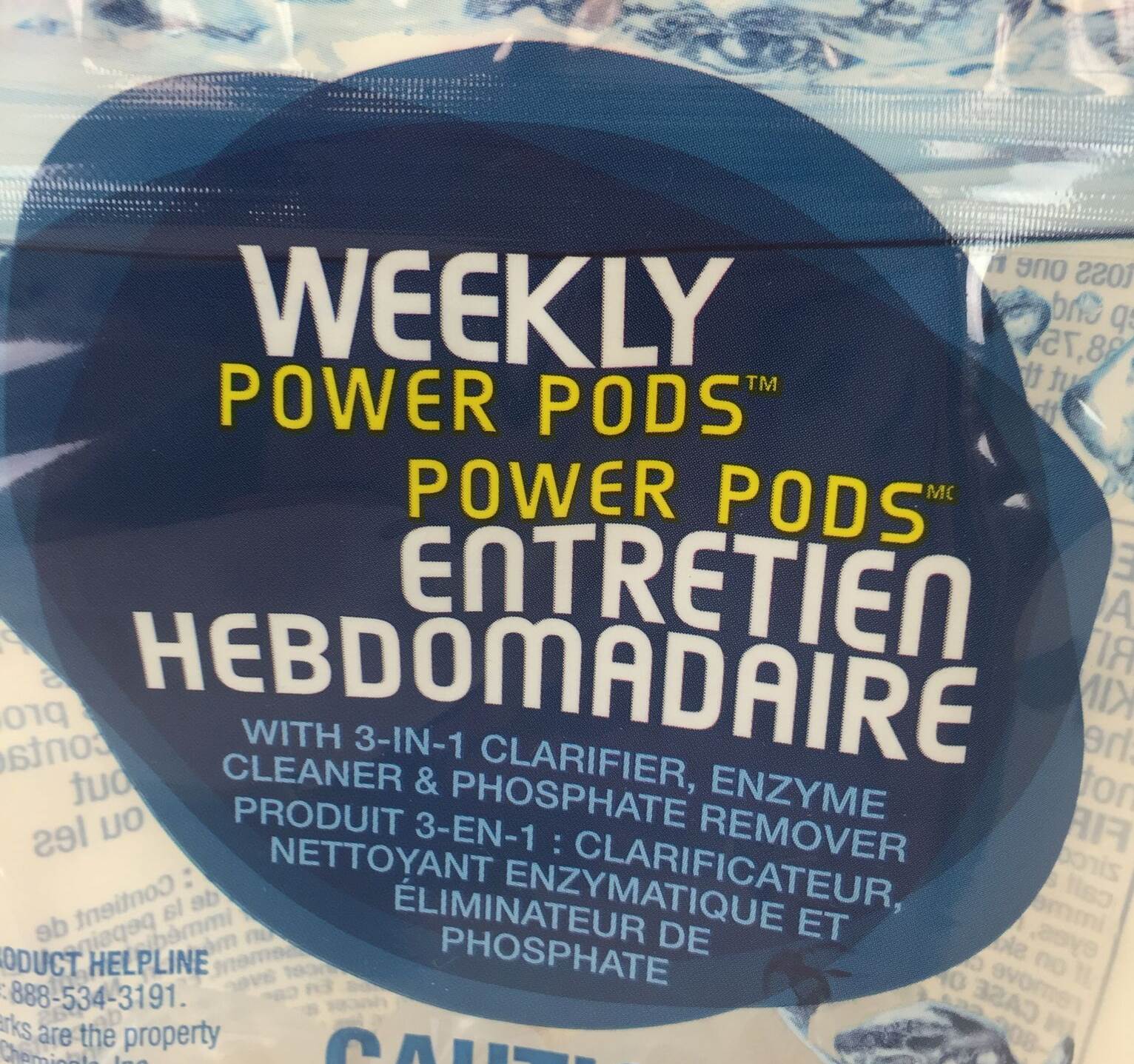 HTH 04062 Swimming Pool Power Pods 3-In-1 Clarifier, Enzymes, Phosphate Remover