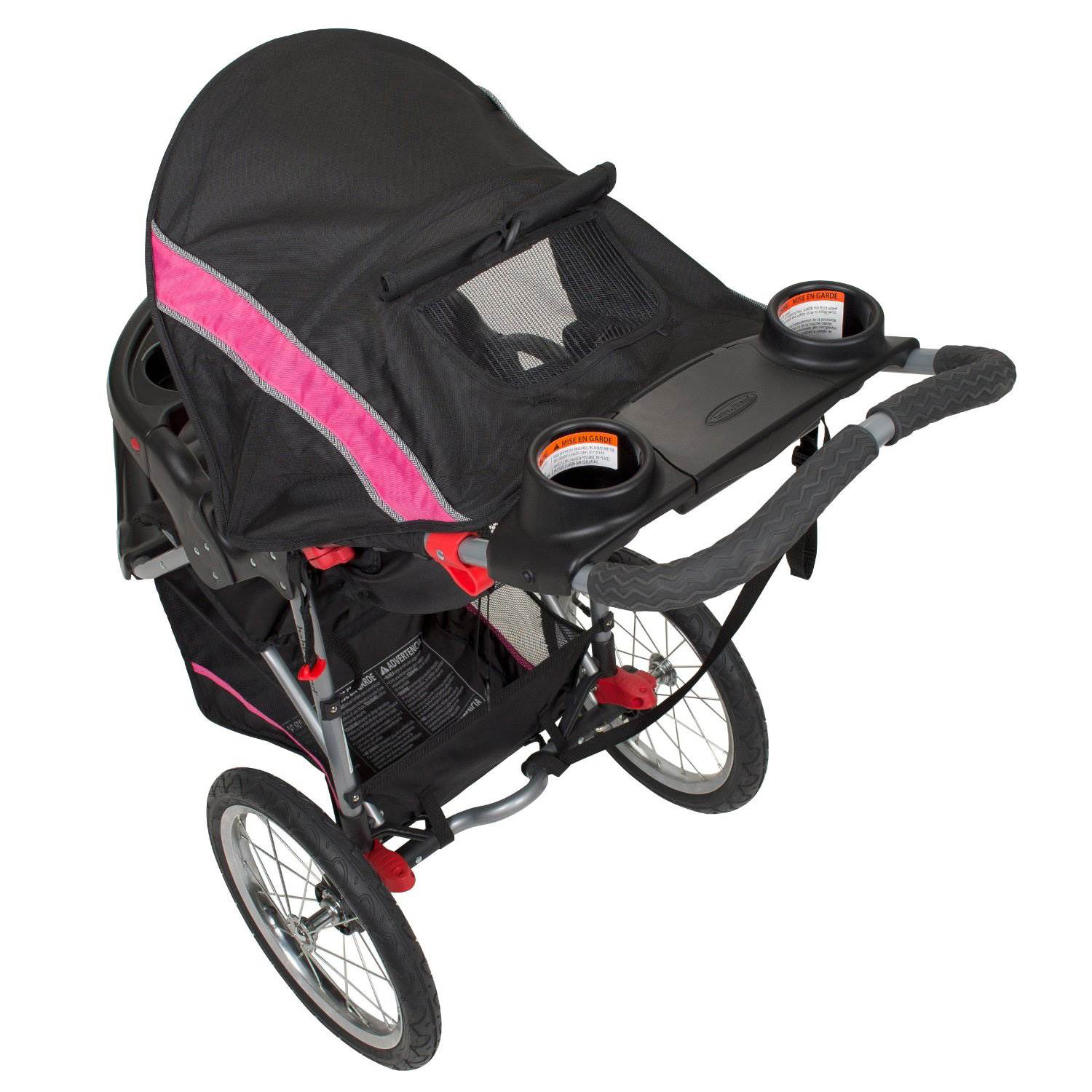 Baby Trend Expedition Jogger Folding Jogging Stroller, Bubble Gum | JG94044 - VMInnovations