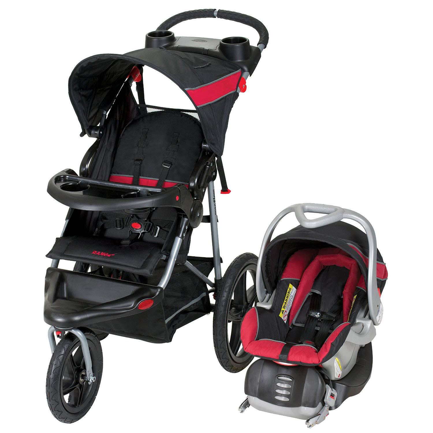 Baby Trend Range Travel System Folding Jogging Stroller | TJ99181 (Open Box)