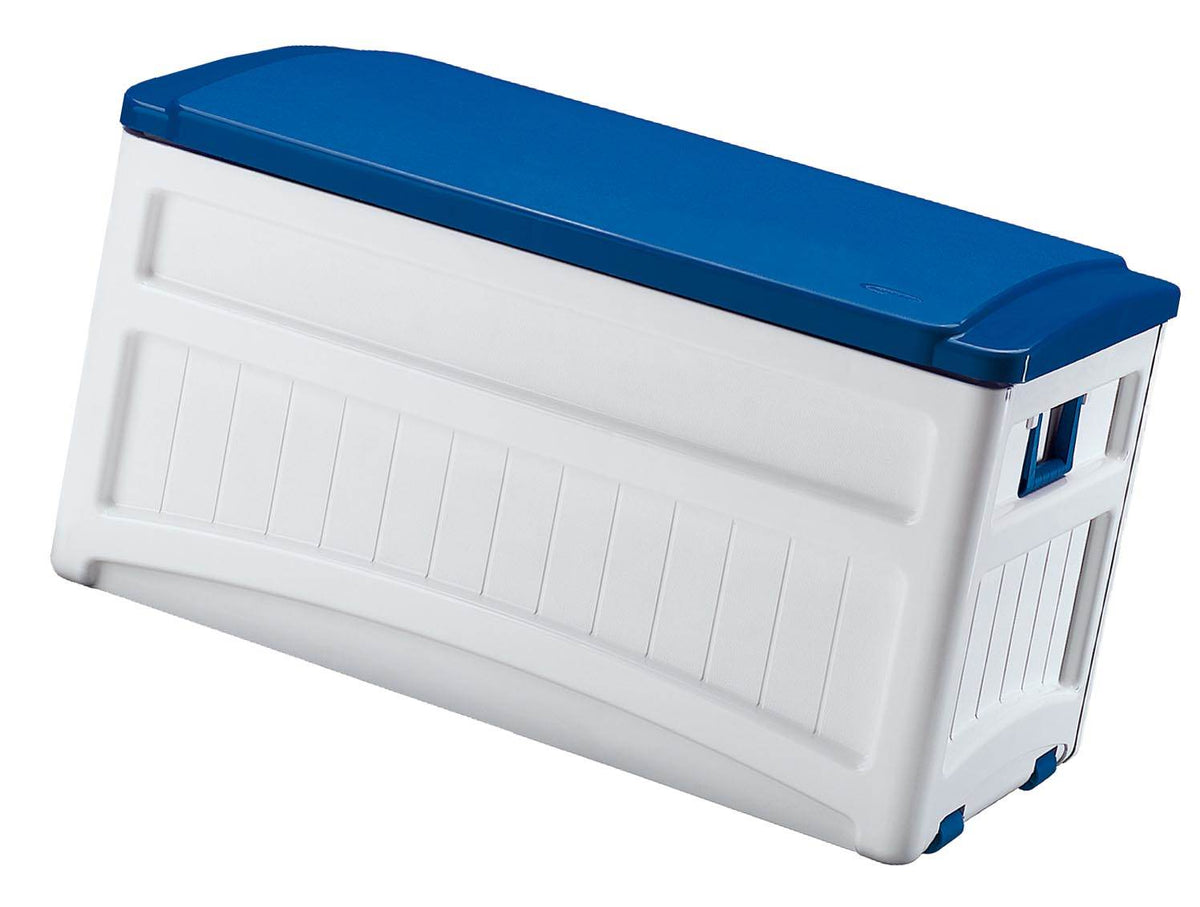 Suncast Pool Resin Outdoor Storage Deck Box 73 Gallons, Cape Cod (Open Box)