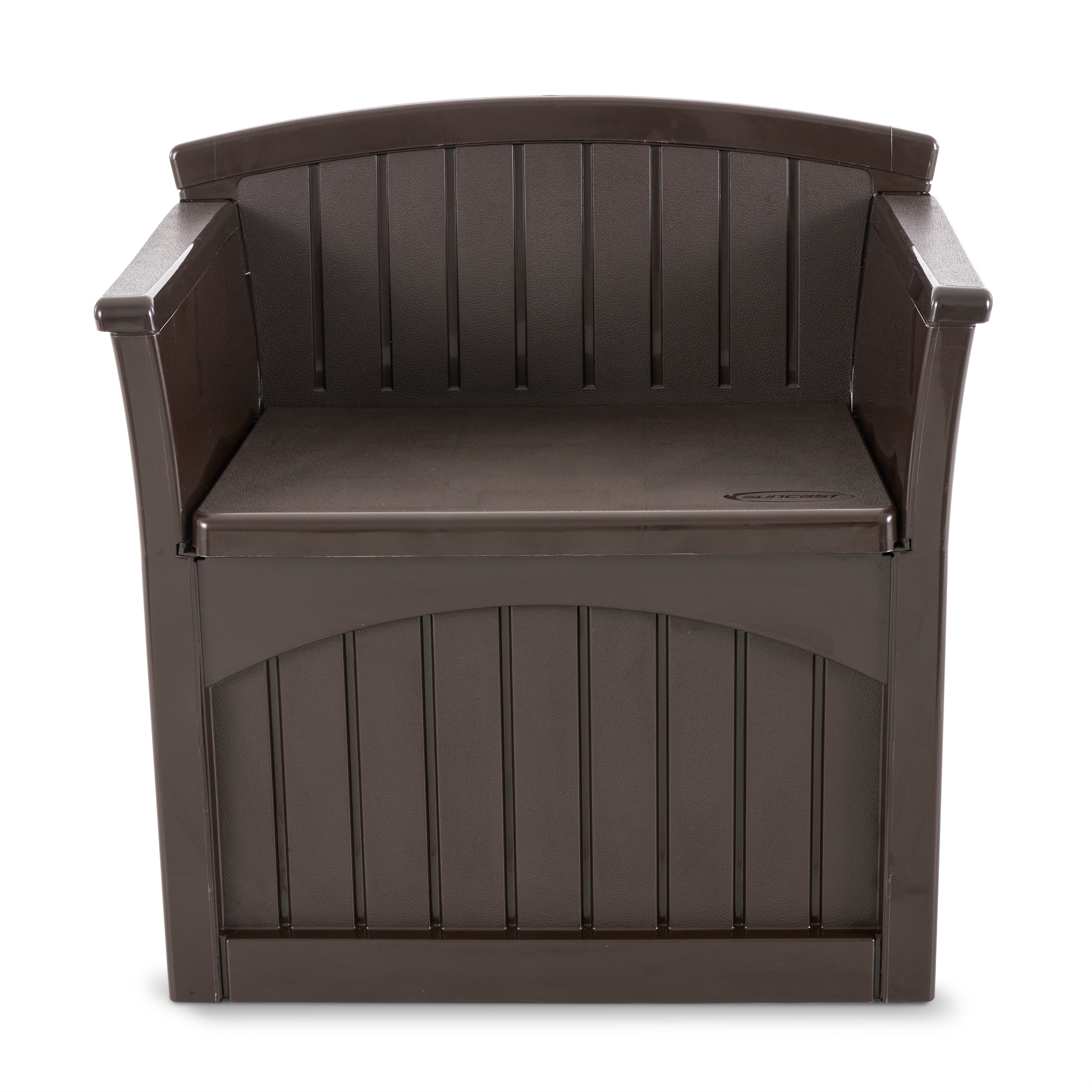 Suncast 31 Gallon Patio Seat Outdoor Storage and Bench Chair PB2600J - Open Box - VMInnovations