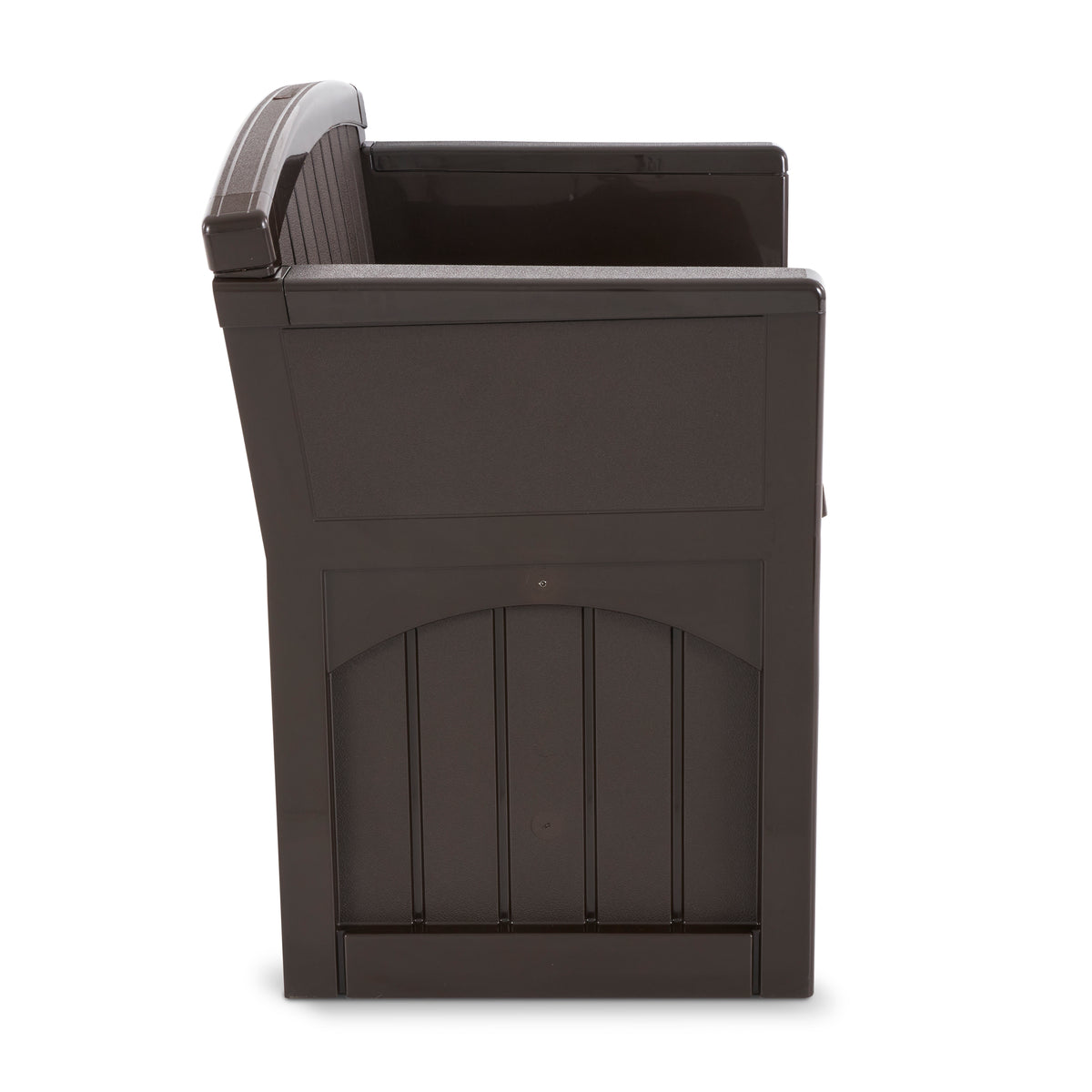 Suncast 31 Gallon Patio Seat Outdoor Storage and Bench Chair, Java | (For Parts)