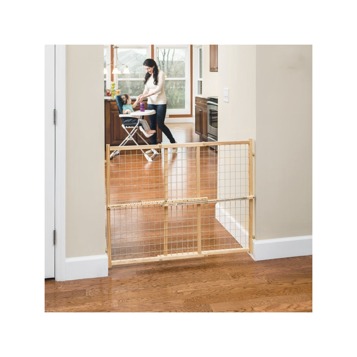 Evenflo Position & Lock Tall & Wide Baby and Pet Safety Doorway & Stairs Gate