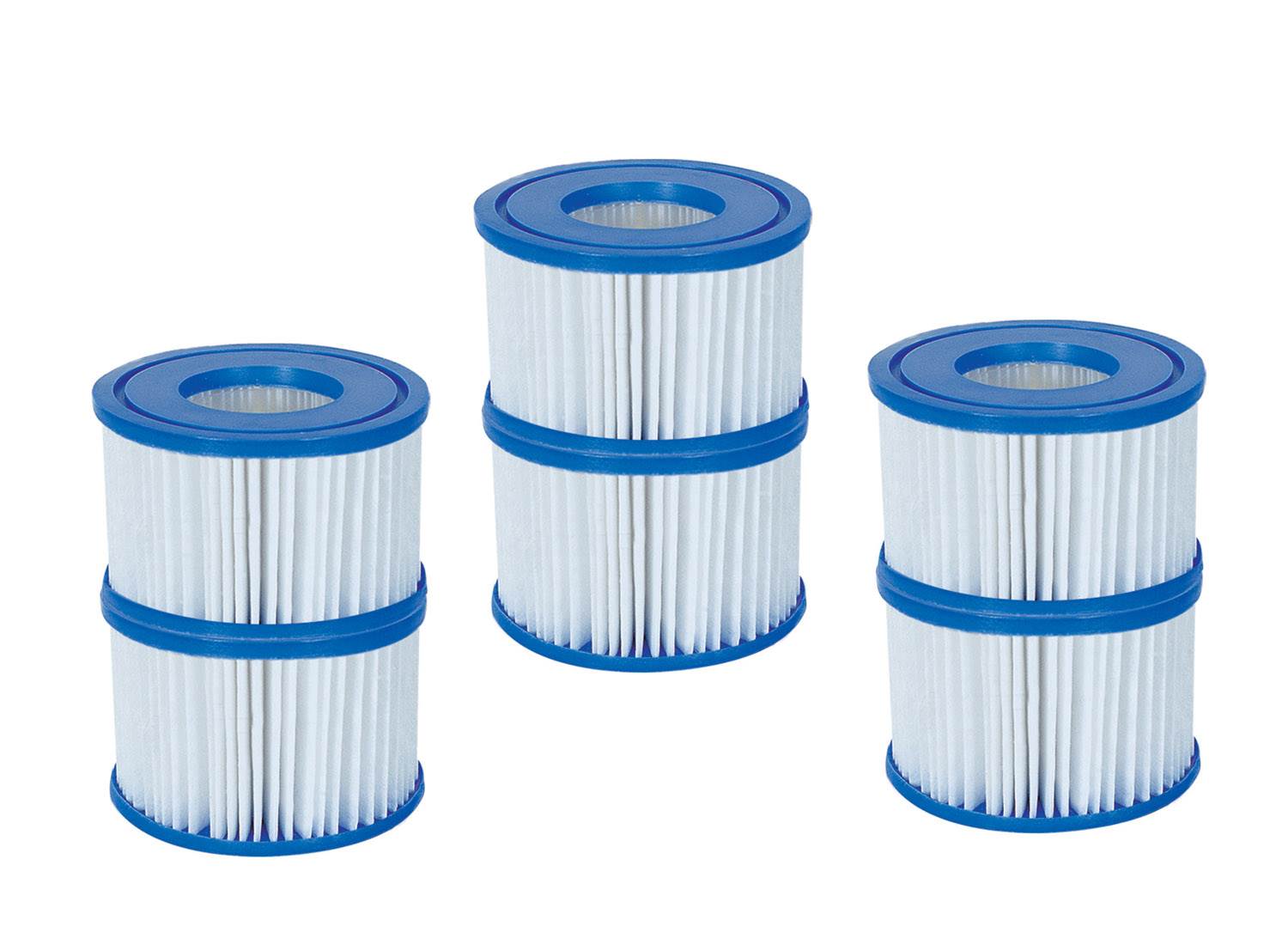Coleman Inflatable Spa Filter Pump Replacement Cartridge Type VI 90352 (6 Pack)