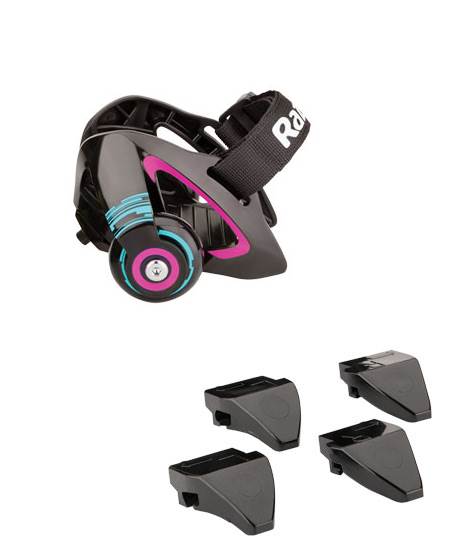 Razor Jetts Heel Wheels with Heel-Activated Sparking Action, Purple (Open Box)