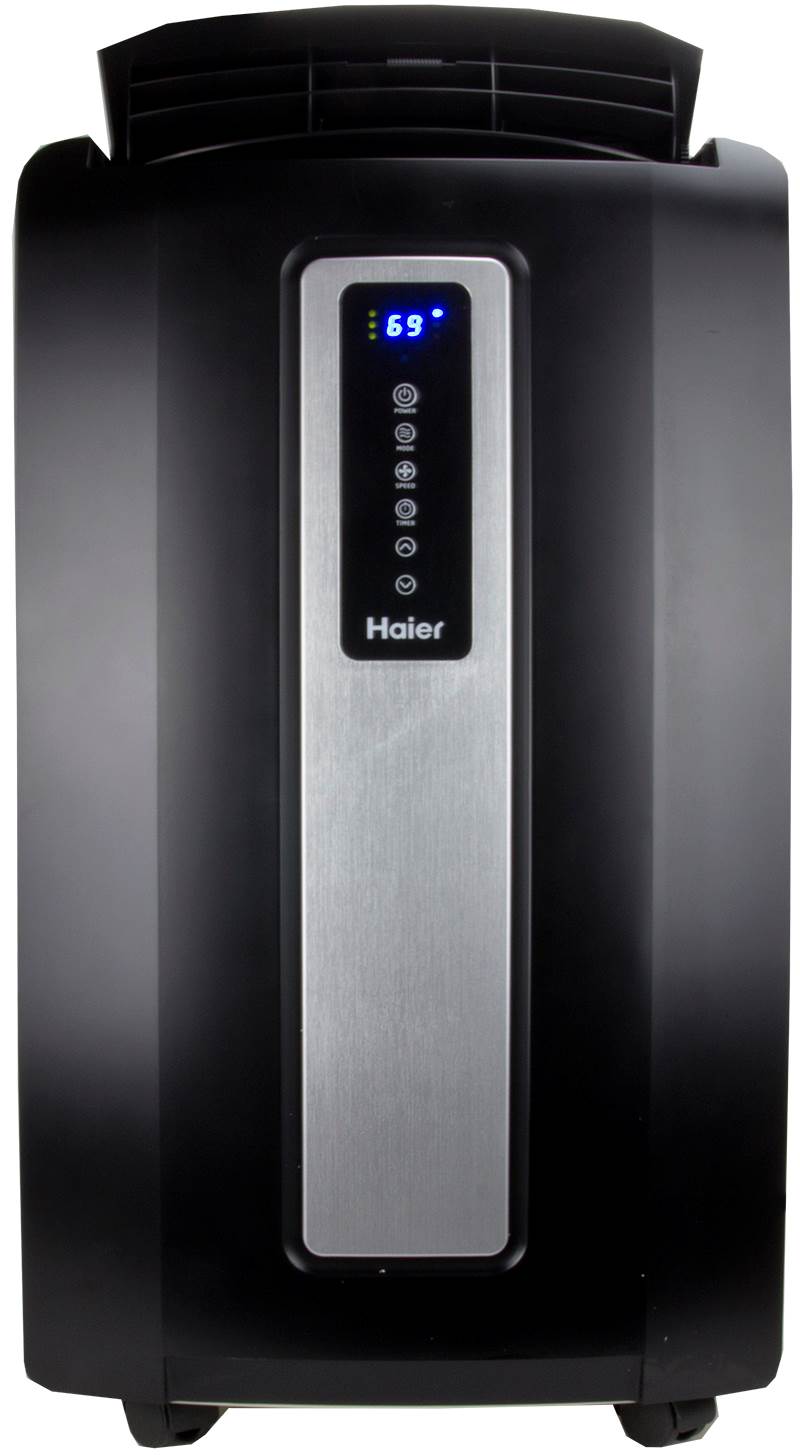 Haier 12,000 BTU Portable Air Conditioner Black w/Window Kit|HPF12XCM (Open Box)