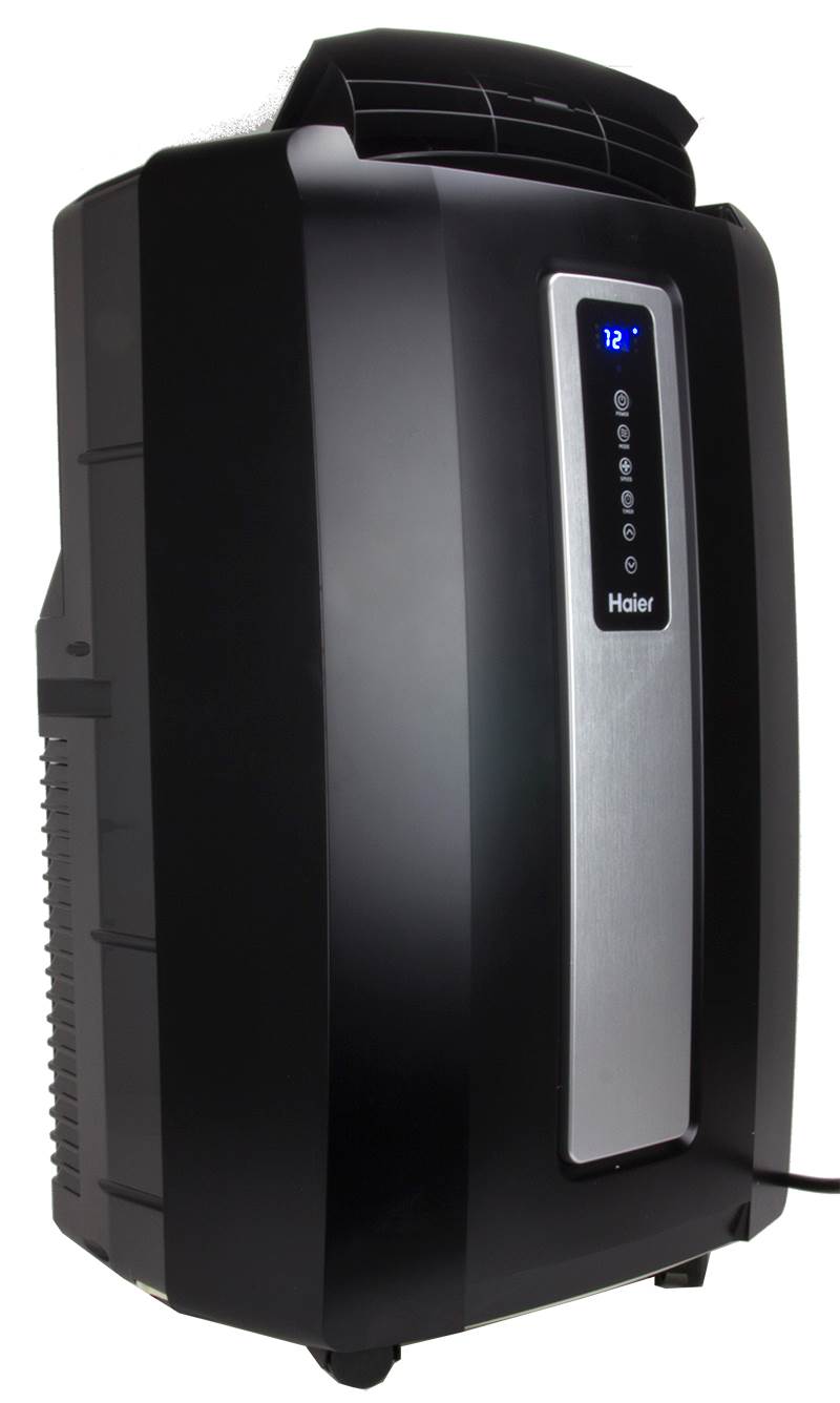 Haier 12,000 BTU Portable Air Conditioner Black w/Window Kit|HPF12XCM (Open Box)