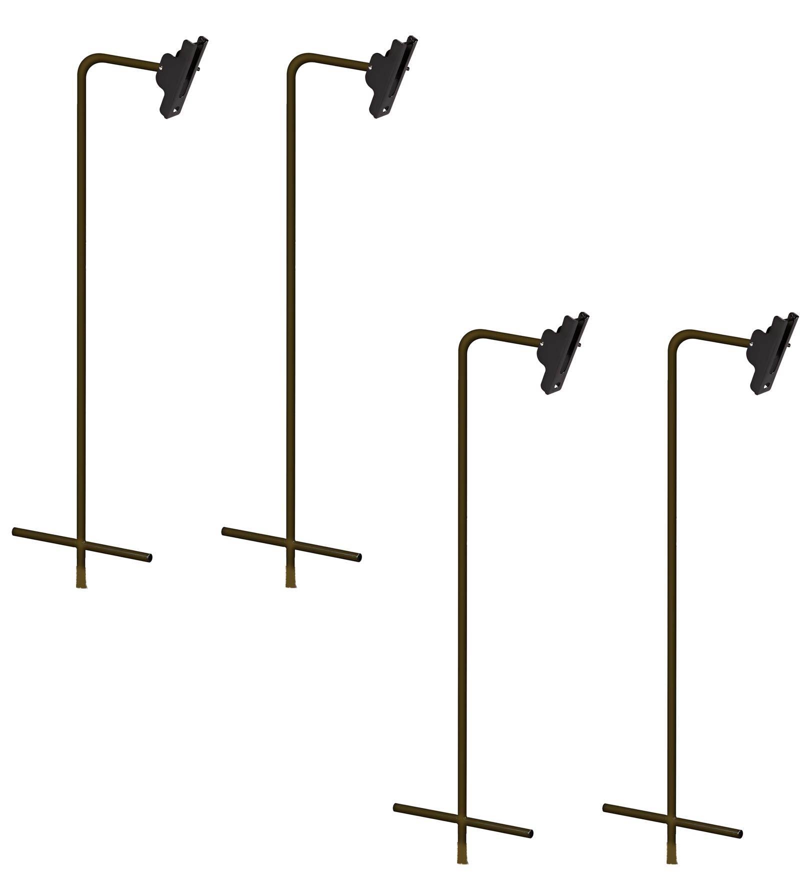 (4) CUDDEBACK Game Trail Deer Hunting Camera Metal Universal Genius Post Mounts