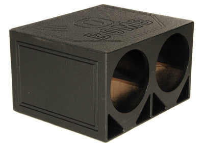Q Power QBOMB12TB Dual 12" Triangle Port Car Audio Sub Box Enclosure (Used)