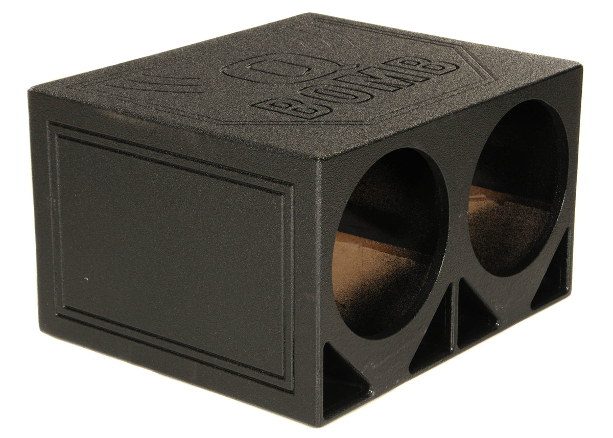 AudioPipe AB Amp & 12" Sub 2 Pack w/ QPower Dual 12" Box & Soundstorm Wire Kit