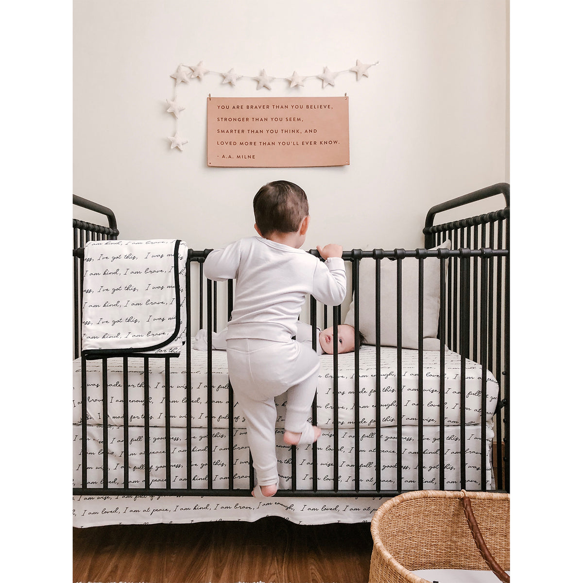 Goumikids Super Soft Organic Bamboo Cotton Baby Nursery Blanket, You Are Loved - VMInnovations