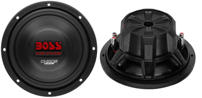 2) Boss CH10DVC 10" 3000W Car Subwoofers Subs Woofers 4 Ohm+Sealed Box Enclosure