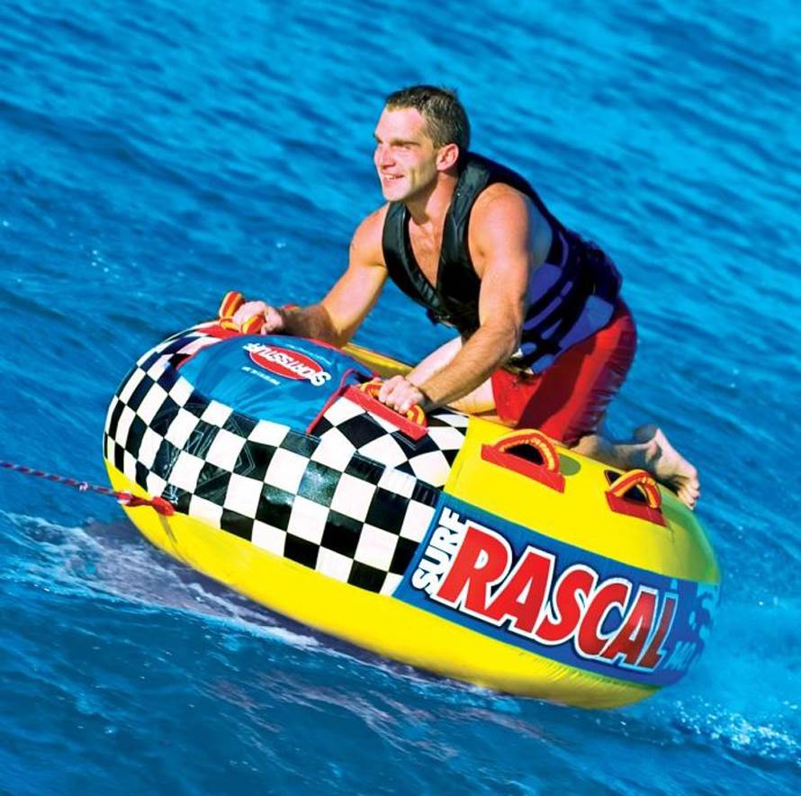 Airhead SPORTSSTUFF 53-1320 Rascal Single Rider Towable and 60' Boat Tube Rope