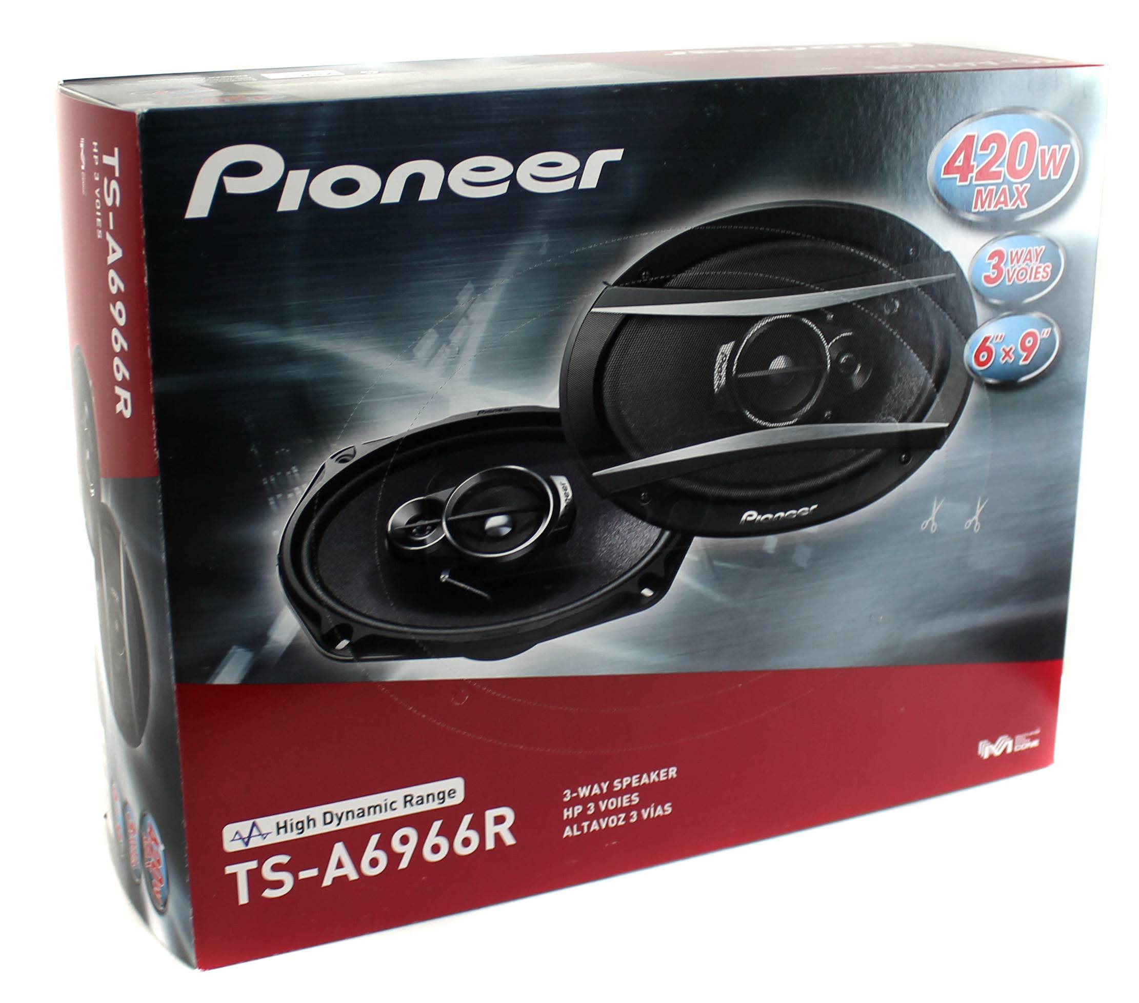 2) Pioneer 6x9 Inch 3-Way 420 Watt Car Coaxial Audio Stereo Speakers (Open Box)