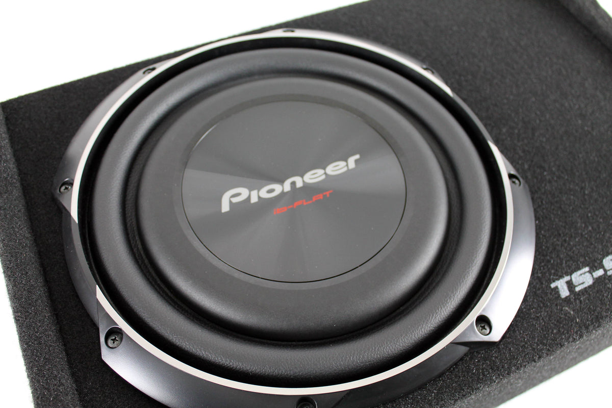 Pioneer 10 Inch 1200 Watt Shallow Mount Subwoofer Sub TS-SWX2502 - Open Box