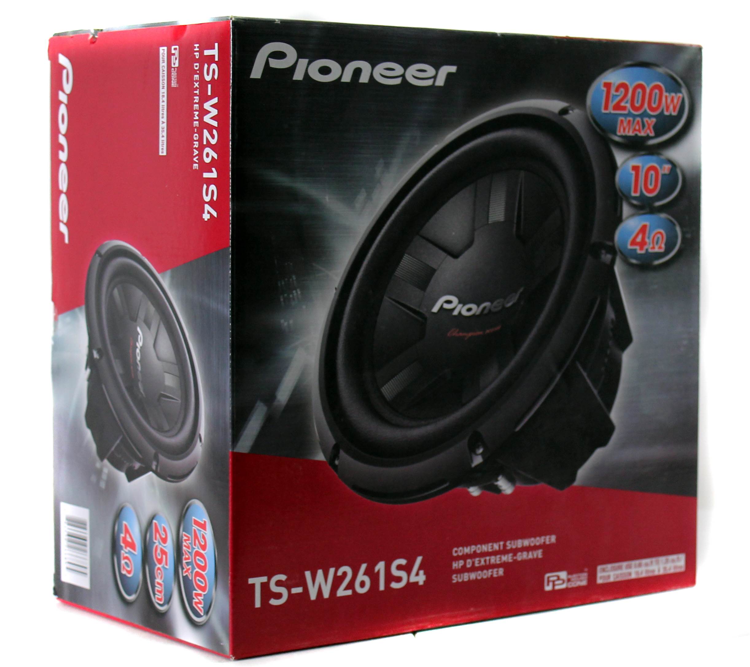 Pioneer 1200 Watt 10 Inch Subwoofer Champion Series SVC Car Bass Sub (Open Box)