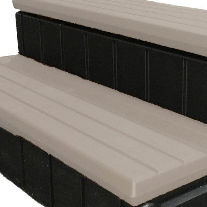 Confer Plastics Leisure Accents Deluxe Spa Step, 36" W Hot Tub Stairs,Portobello - VMInnovations