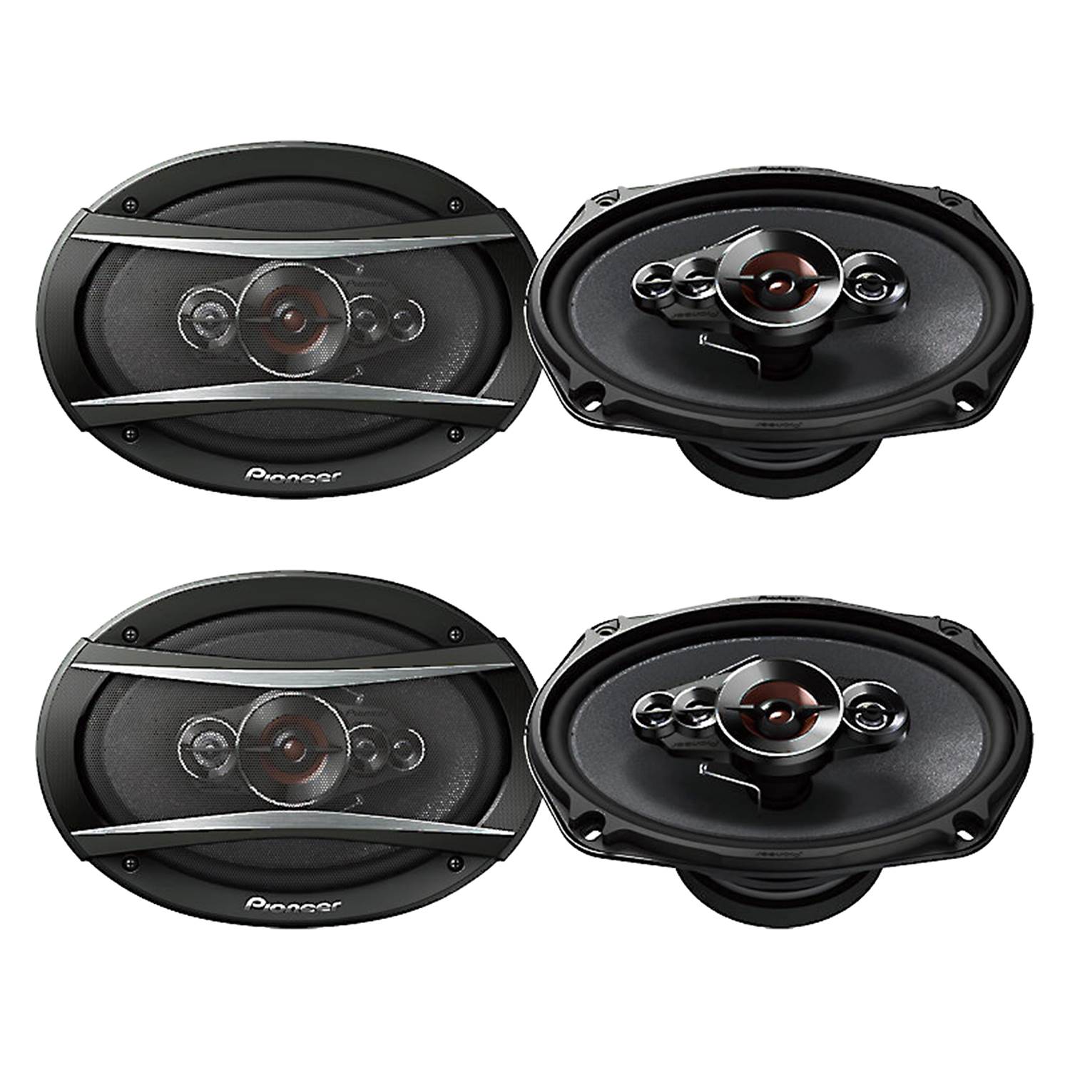 Pioneer 6x9" 5-Way 650W Coaxial Car Audio Stereo Speakers, 2 Pair | TS-A6996R