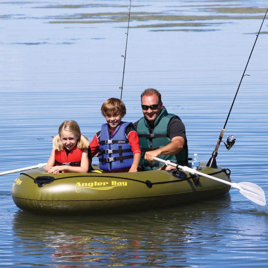 Airhead Angler Bay Lightweight & Portable Inflatable Fishing Boat (Open Box)