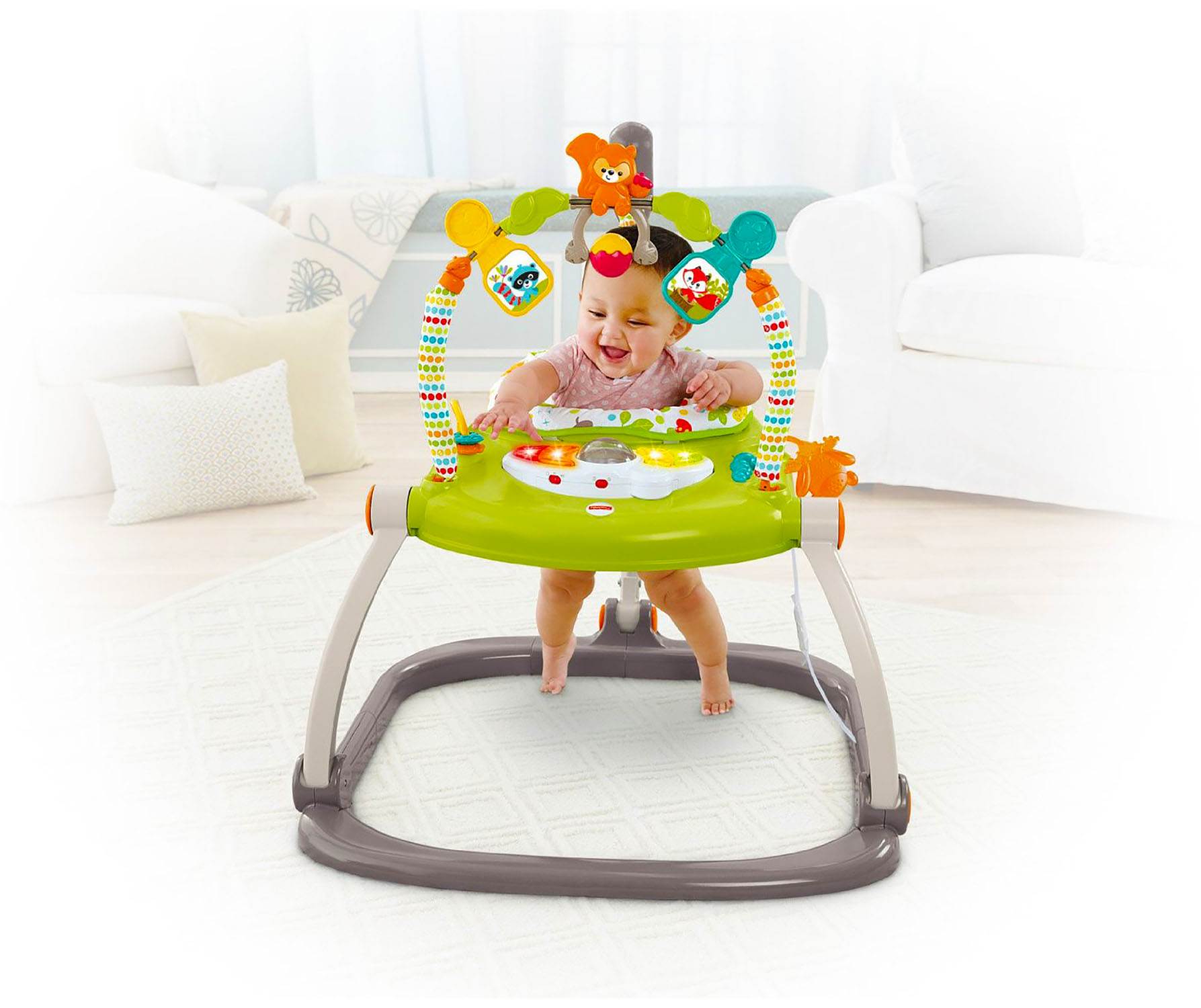 Fisher Price Woodland Friends Baby Jumperoo Infant Play Bouncer | CBV62